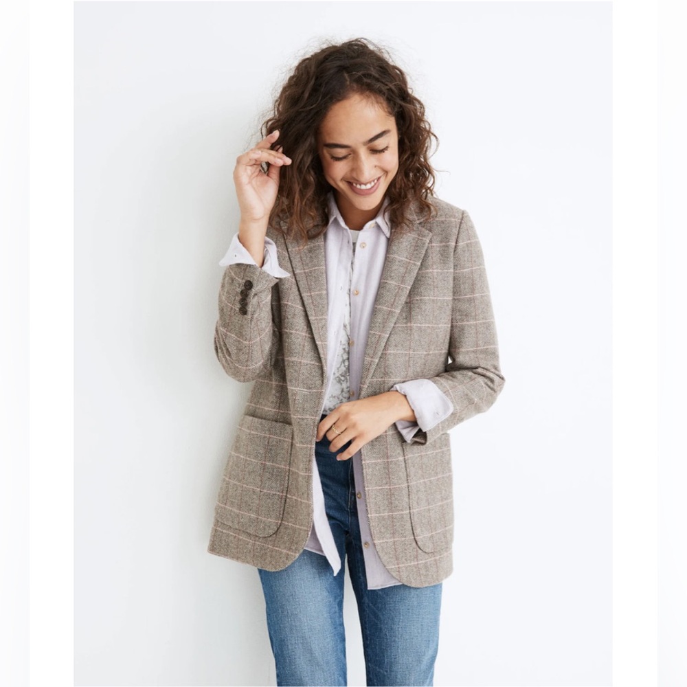 Madewell Larsen Blazer in Plaid